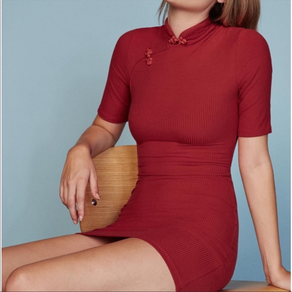 Reformation red dress